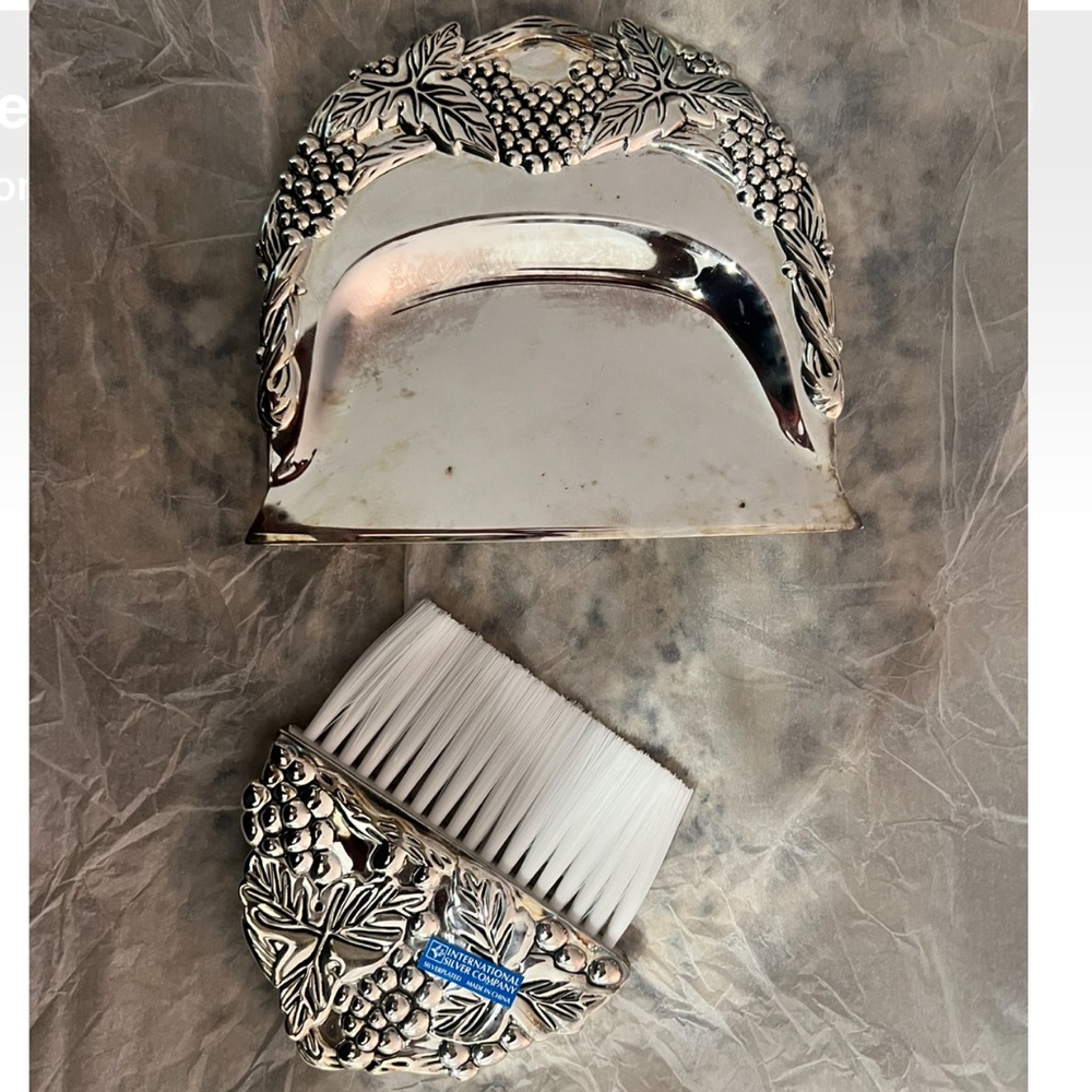 Vintage Silverplated/Antique Finish Table Cleaner Set